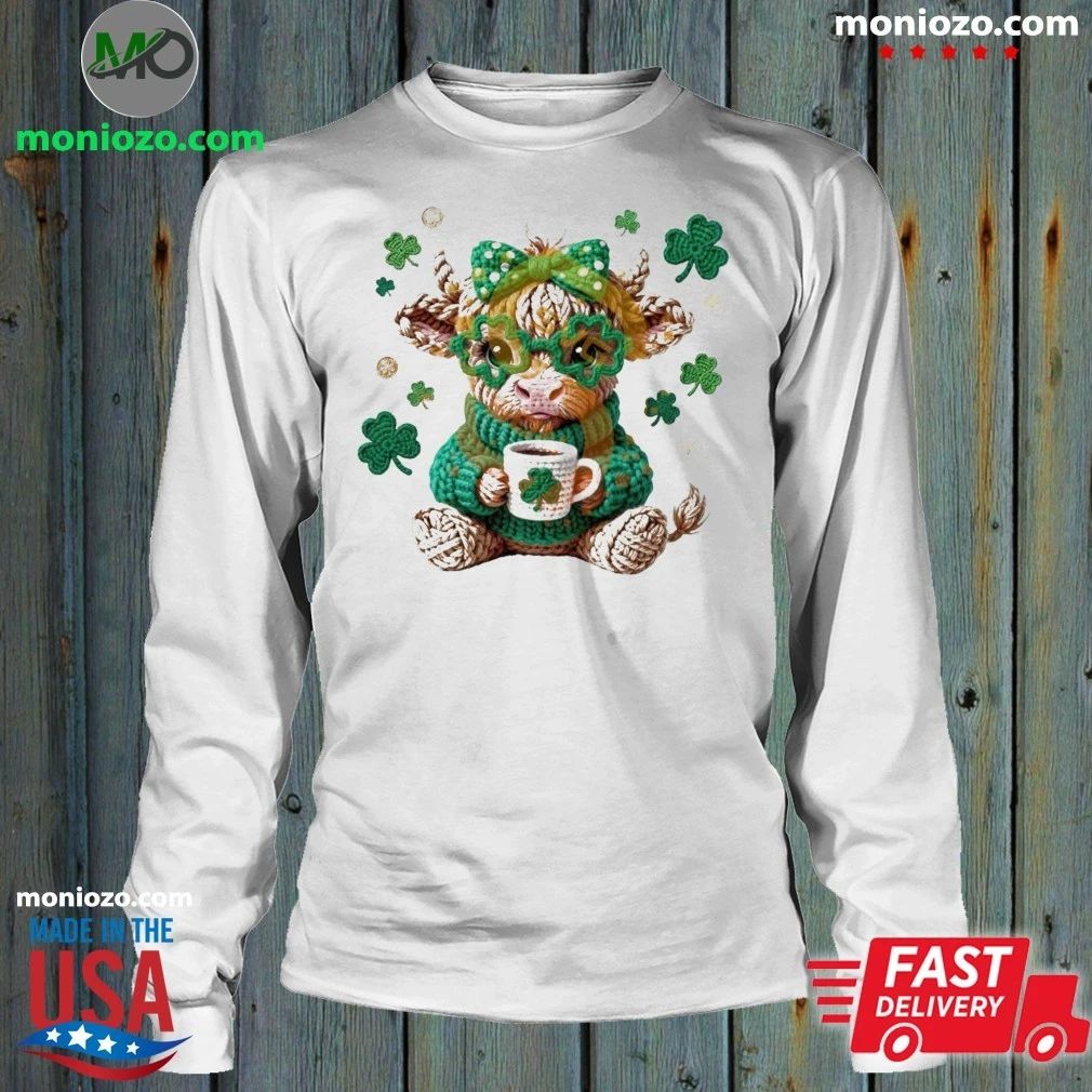 Highland Cow St Patricks Shirt Unisex