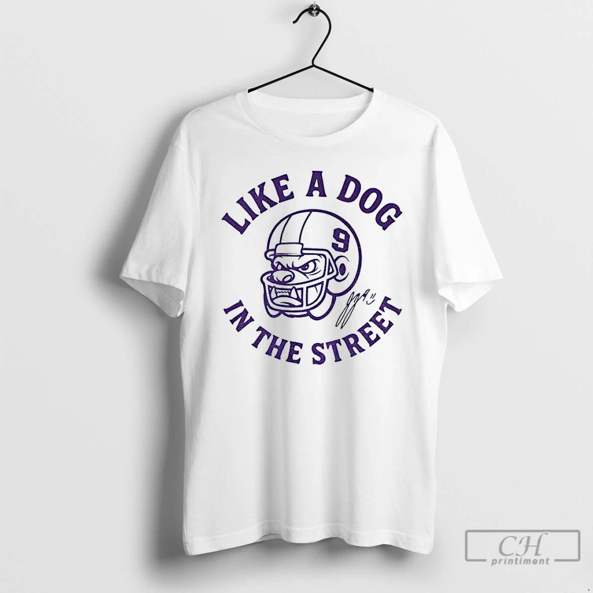 Premium M7h6w2cy J J Mccarthy Minnesota Like A Dog In The Street Signature T Shirts Unisex