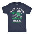 Mens Funny T Shirts Bad News For Green Beer Sarcastic St Paddys Day Tee For Men Unisex