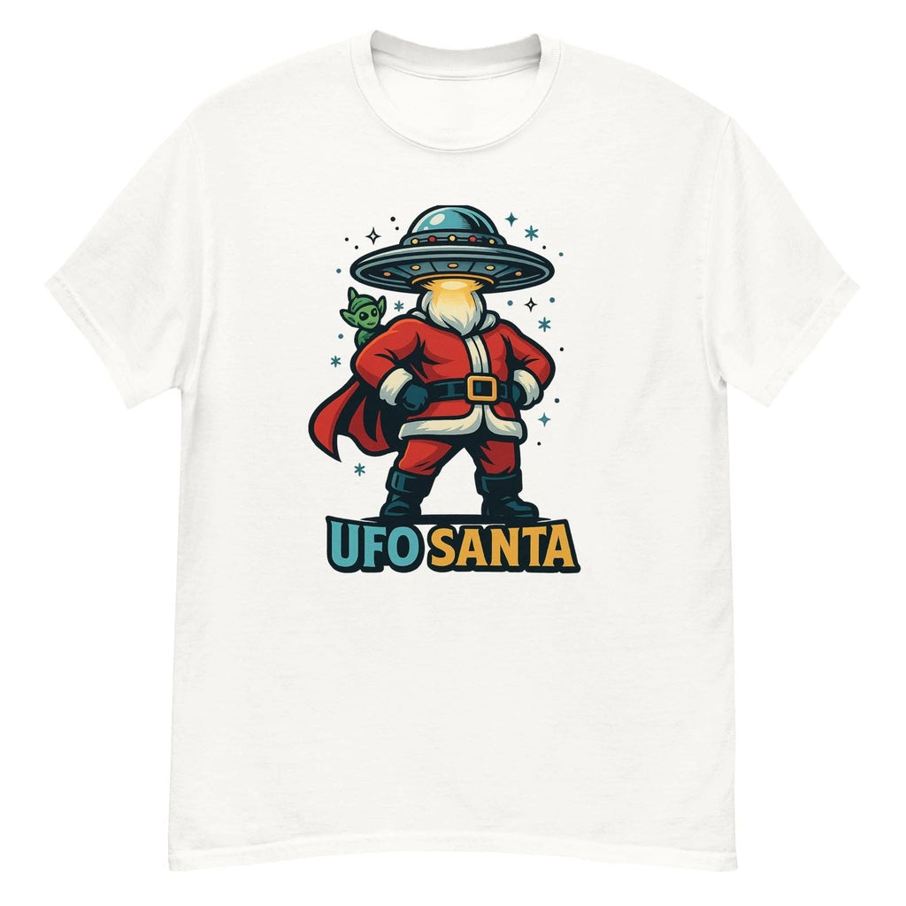 UFO Santa Alien Christmas Funny Sci-Fi Holiday Graphic Tee Gift Unisex