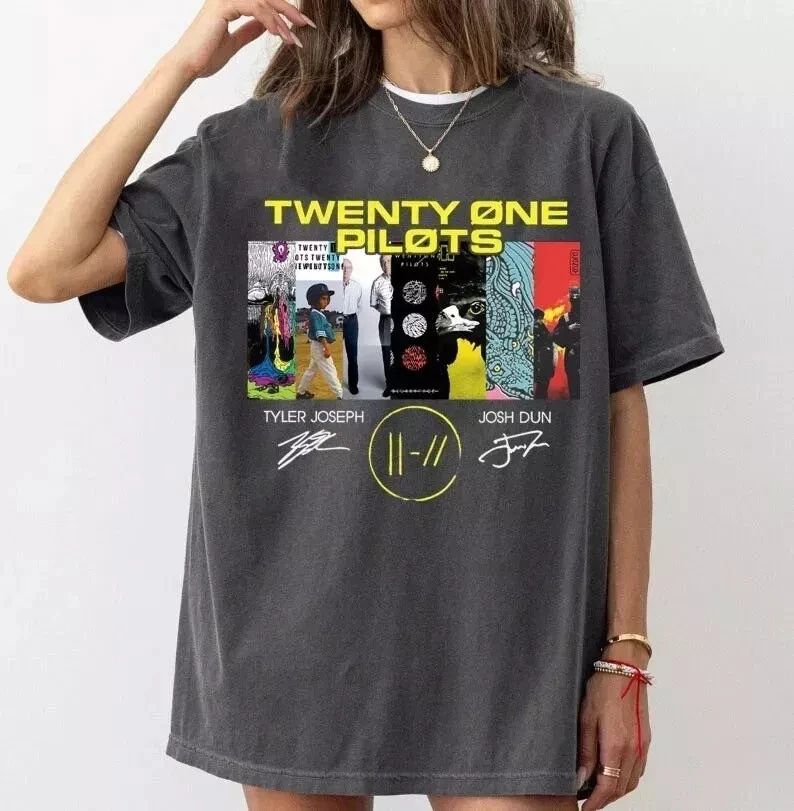 Vintage Twenty One Rock Music Singer Pilots T Shirt Unisex Tee Unisex