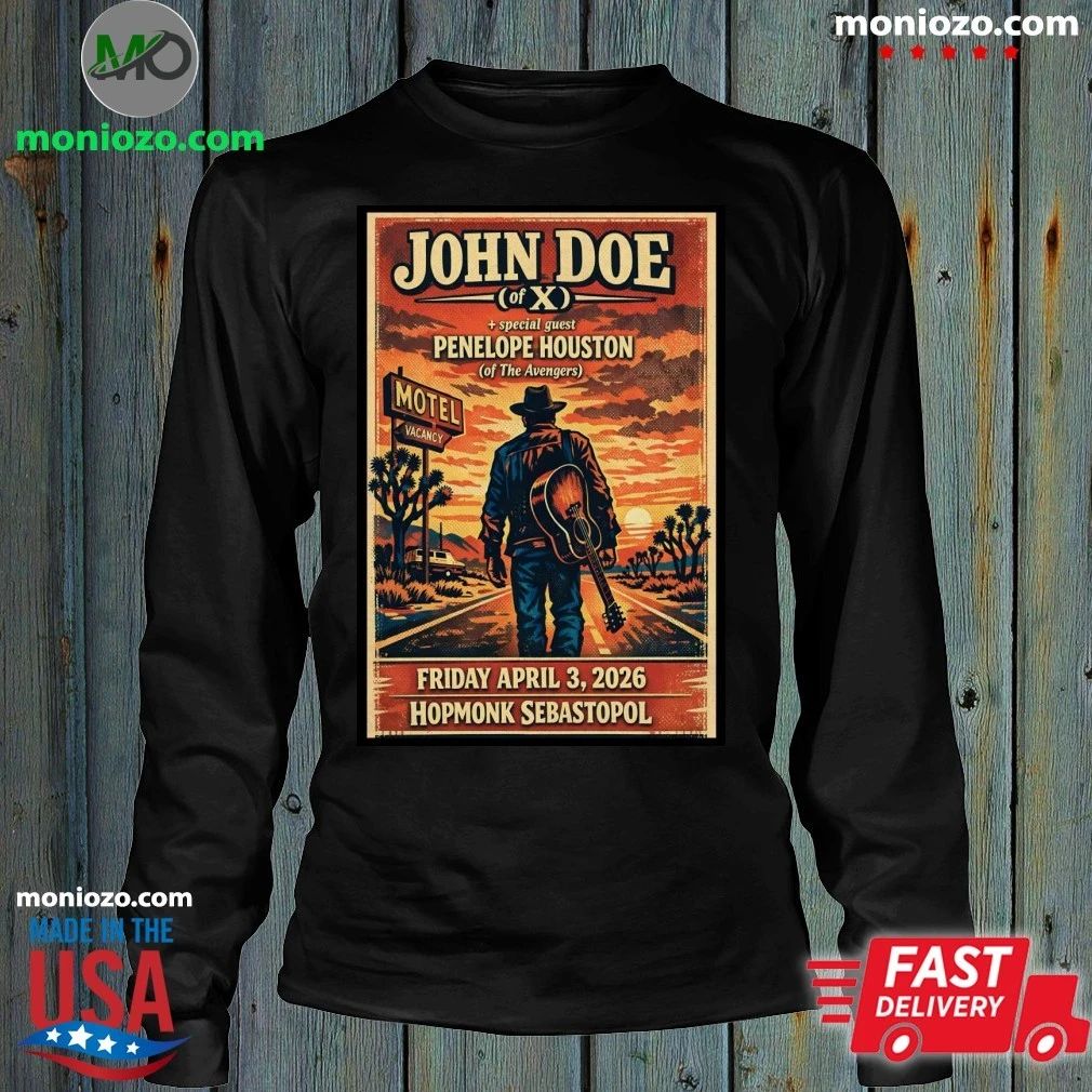 John Doe Sebastopol CA April 3 2026 Poster Shirt Unisex