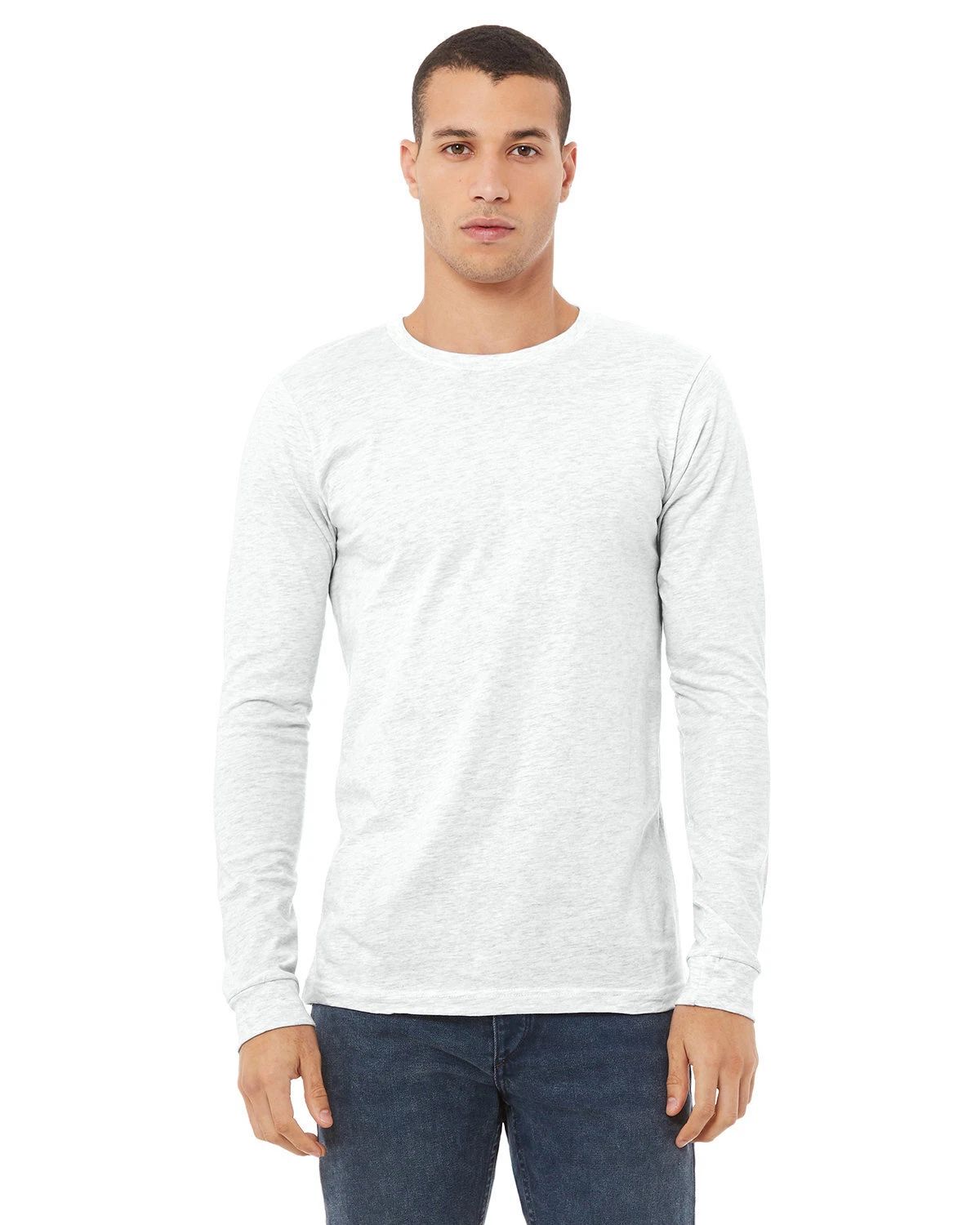 Bella + Canvas 3501 Unisex Retail Fit T Shirt Jersey T Shirt Long Sleeve Unisex