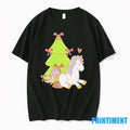 Sleeping Unicorn Christmas Tree Magic Tshirts Sweater Unisex