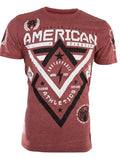 AMERICAN FIGHTER Alaska Red Black Athletic Mens Crewneck XL-2XL NWT Unisex
