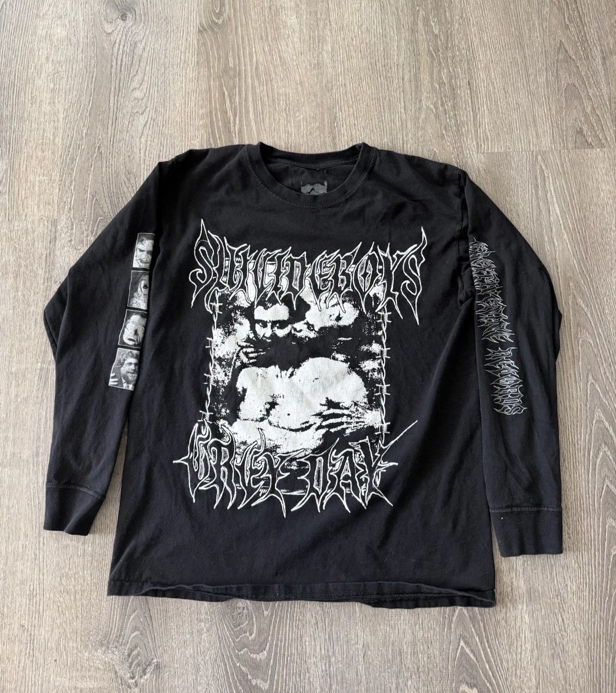 Suicide Boys Long Sleeve Grey Day 2022 G59 Record Concert Merch Tee Size L Unisex