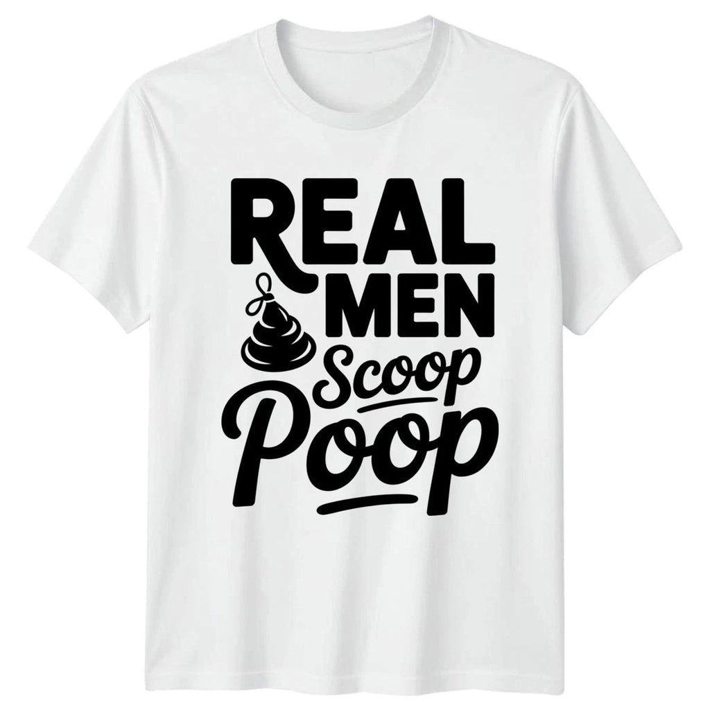 Real Men Scoop Poop Mens Golden Retriever Dad Dogs Fathers Day Gift Unisex