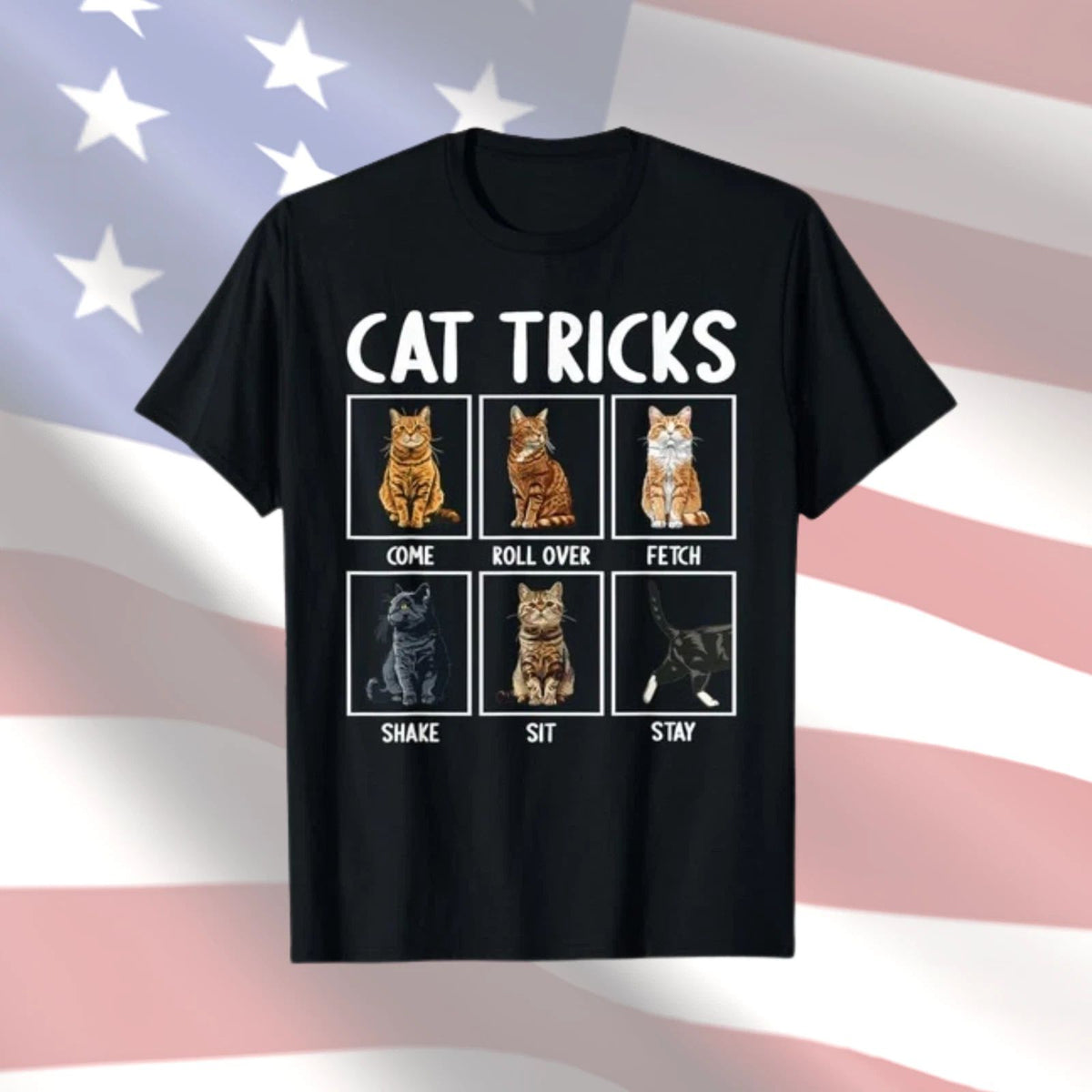 Funny Cat Tricks Cute Cat Lover Graphic Size S-4XL Unisex