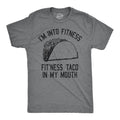 Mens Fitness Taco Funny T Shirt Humorous Gym Graphic Novelty Sarcastic Tee Guys Unisex