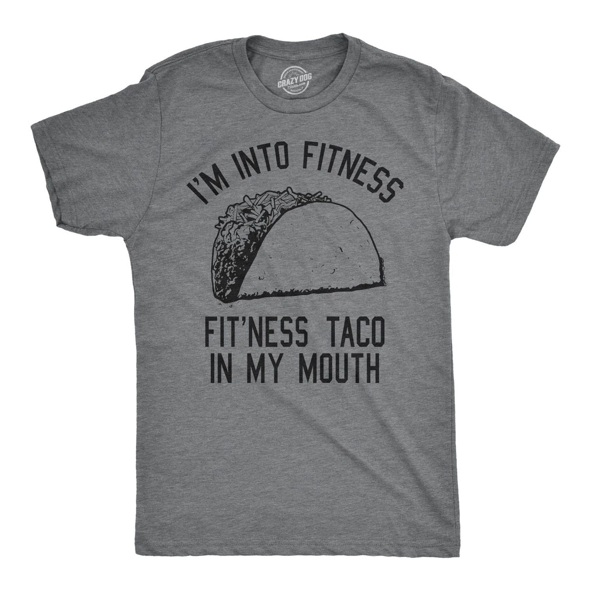 Mens Fitness Taco Funny T Shirt Humorous Gym Graphic Novelty Sarcastic Tee Guys Unisex