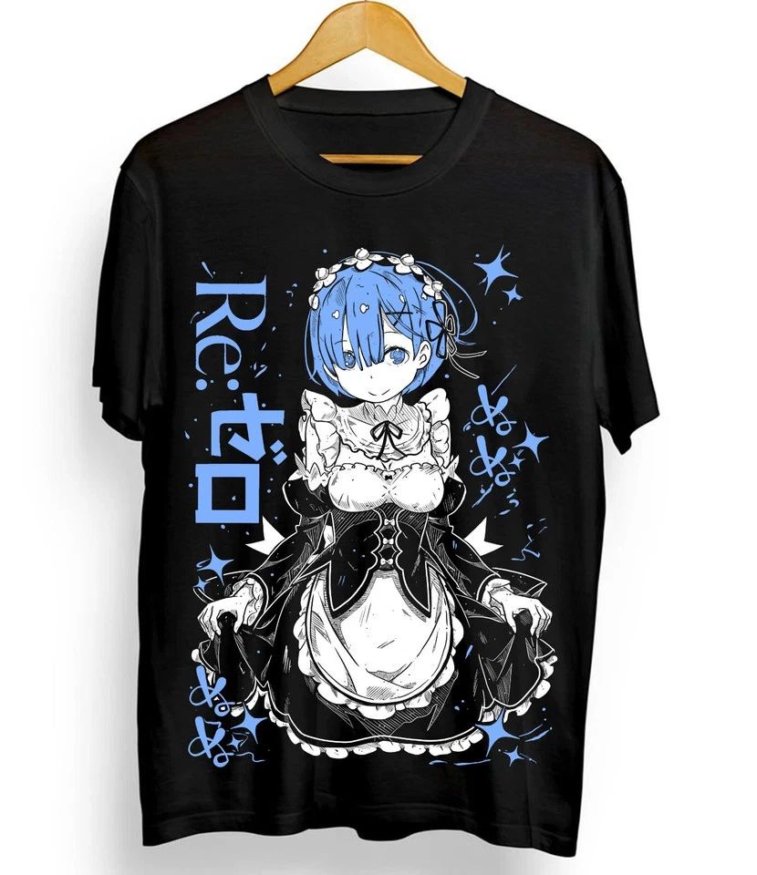 Rem Re Zero ,Cute Re Zero Ram,Subaru,Japanese Black Unisex