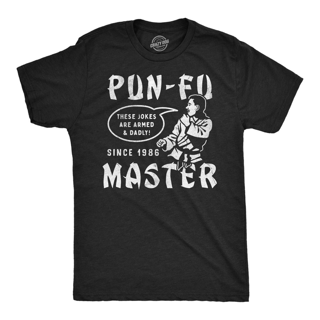 Mens Funny T Shirts Pun Fu Master Sarcastic Martial Arts Joke Graphic Novelty Unisex