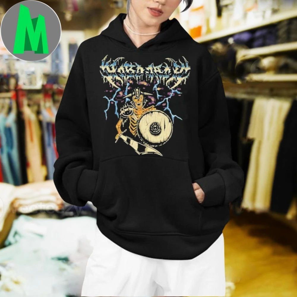 Warlords Black Heavy Faded Band Shirt Unisex