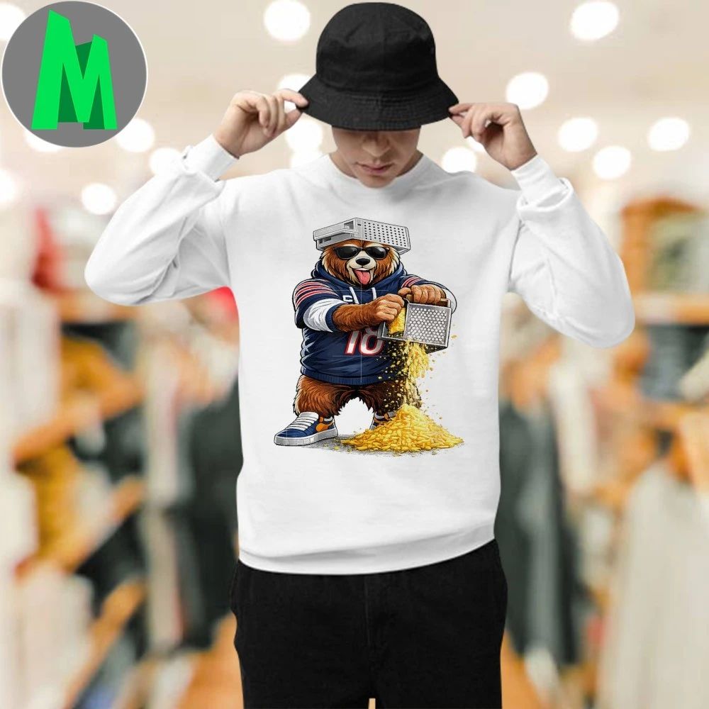 Original Bear with Cheese Grater Hat And Sunglasses Shirt Unisex