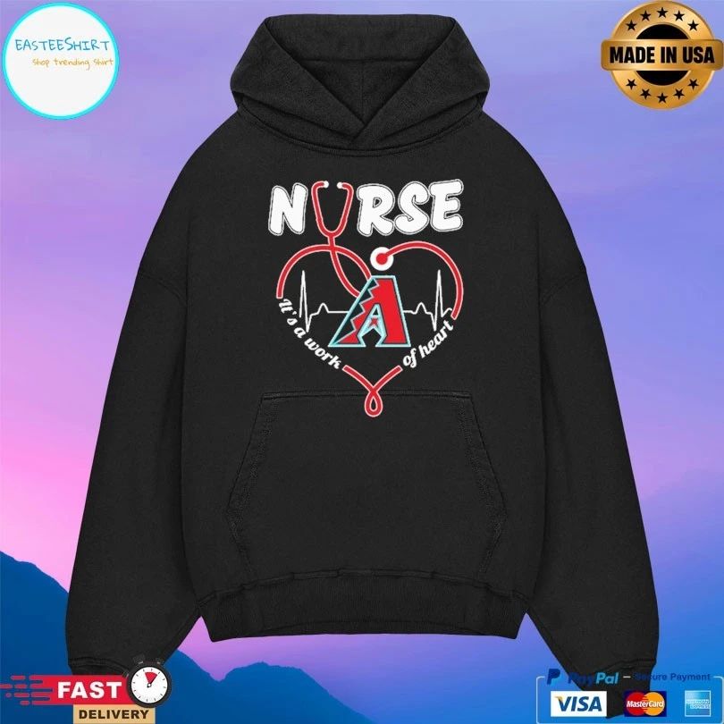 Arizona Diamondbacks Nurse It’s A Work Of Heart Stethoscope Shaped Heart Unisex
