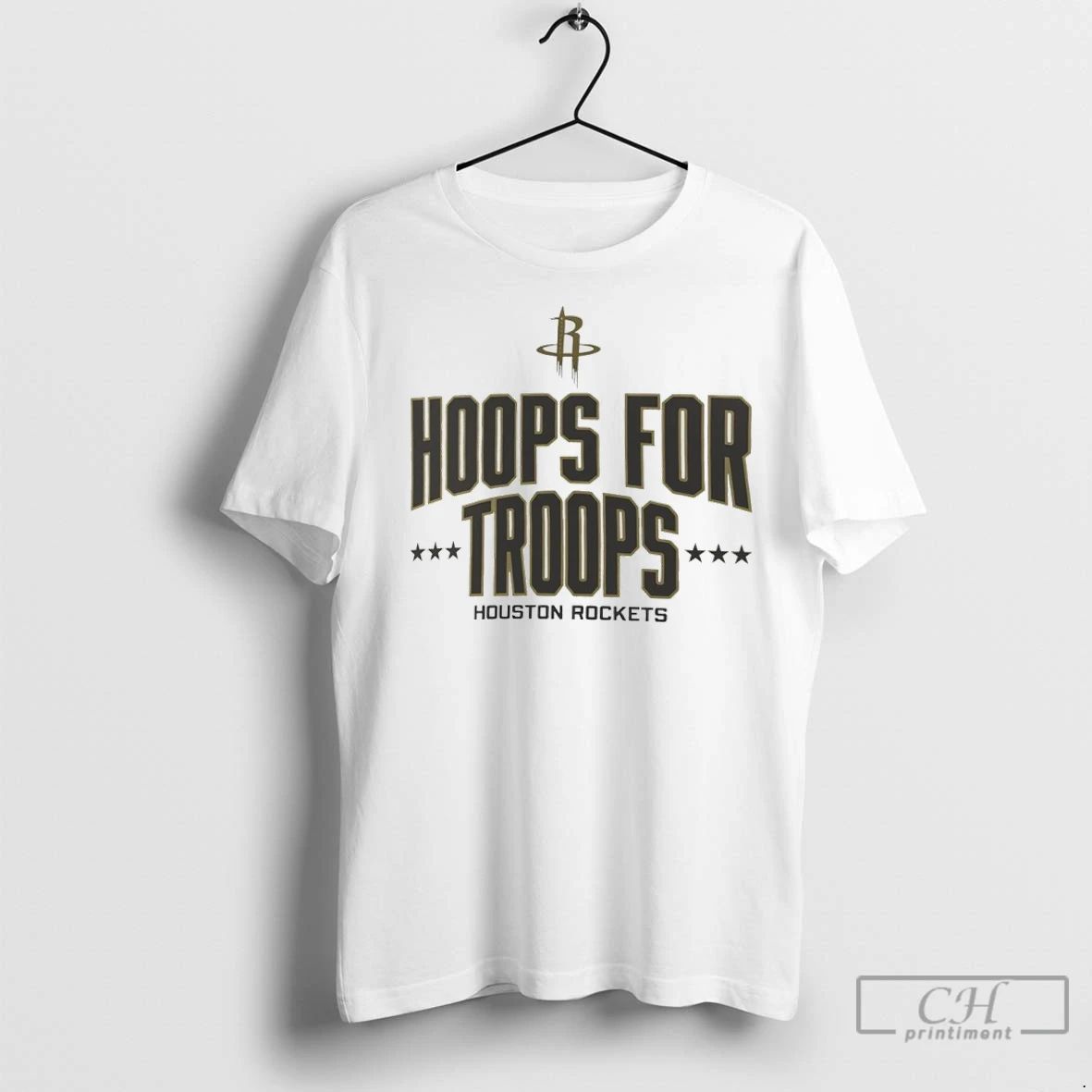 Premium Houston Rockets Hoops For Troops Unisex