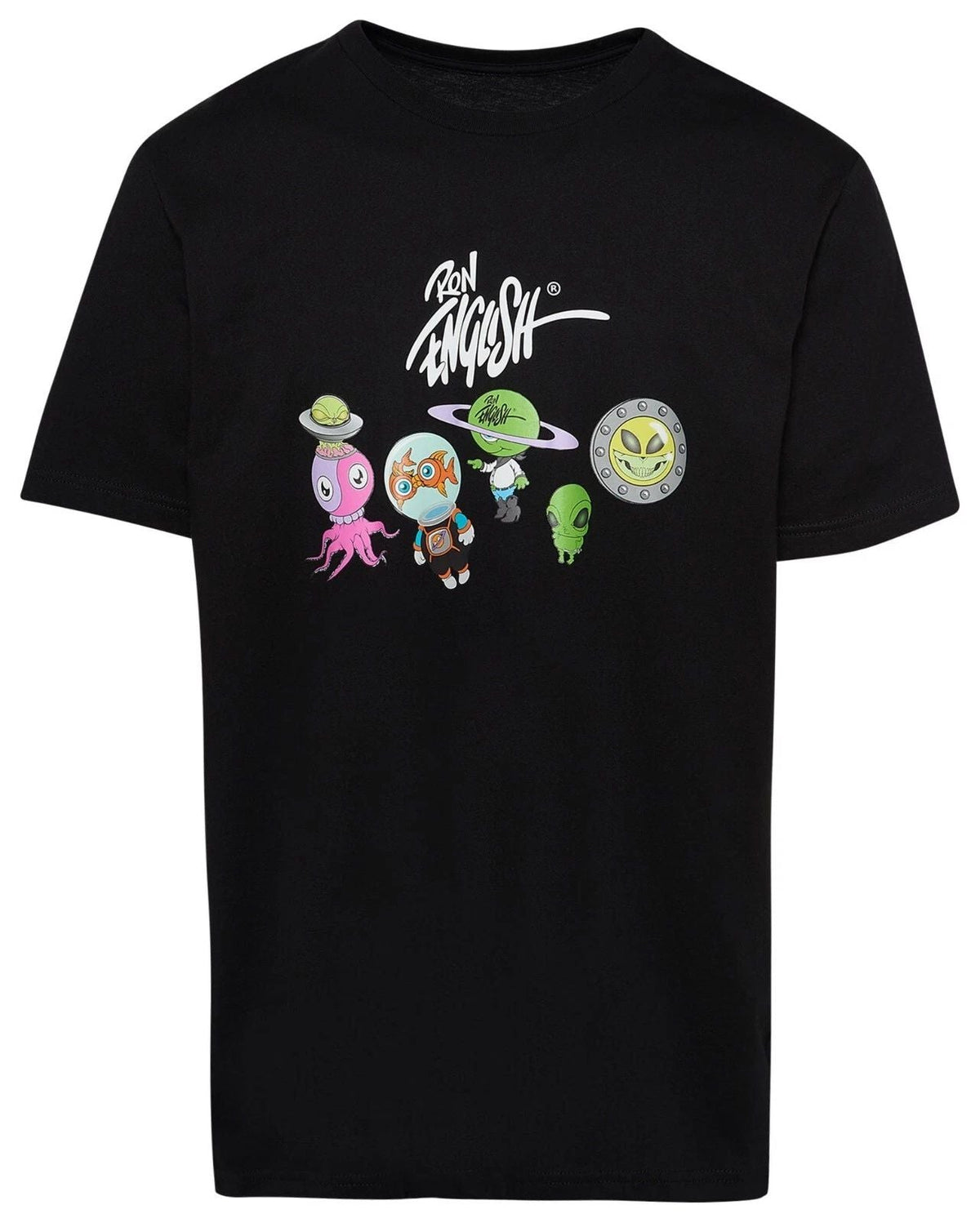 Ron English 'Street Art' Graphic Short Sleeve Collab Black Men's NEW Unisex