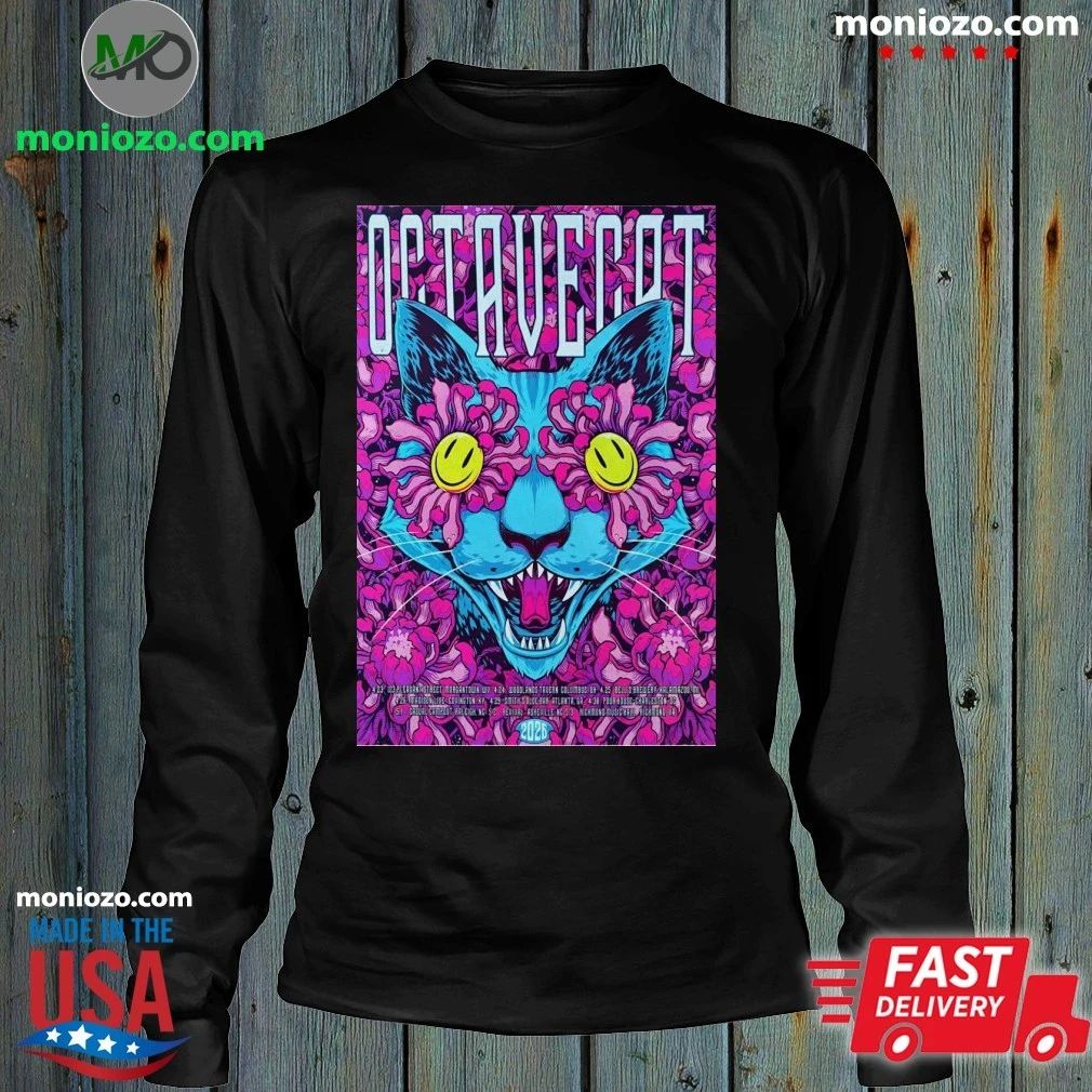 Octave Cat Psychedelic Spring 2026 Tour Poster Unisex