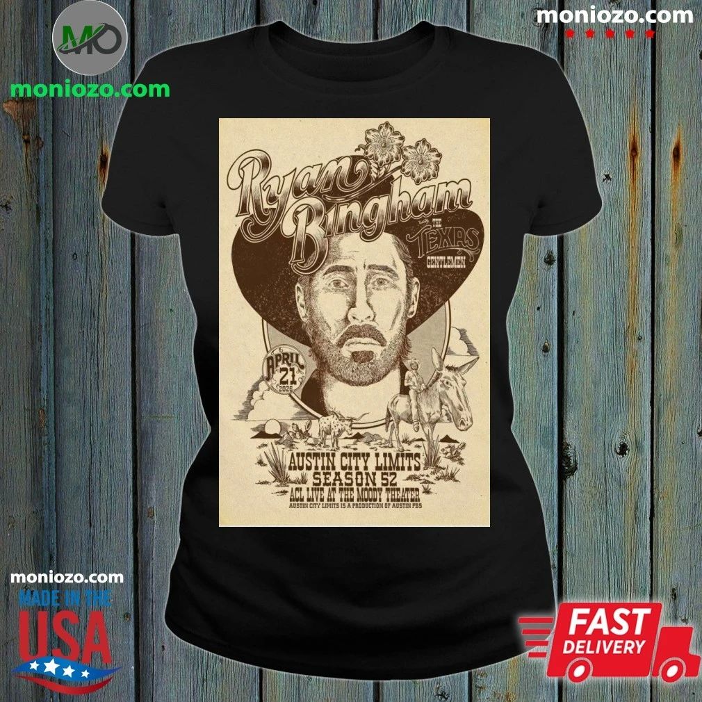 Ryan Bingham Concert Tour Austin, TX on 04-21-2026 Poster Shirt Unisex