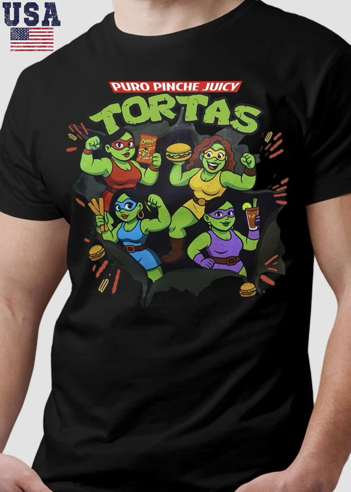 PURO PINCHE JUICY TORTAS FUNNY MEXICAN FOOD PARODY LATINA NINJA STYLE Unisex