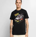 Back To The Future Delorean Composition on Men's Premium Unisex