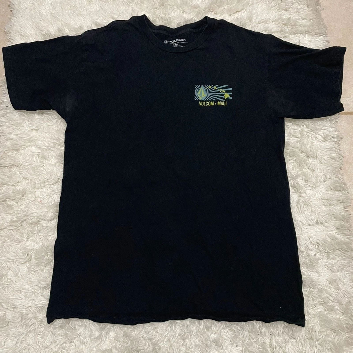 VOLCOM Maui Mens Medium Black Tshirt Short Sleeve Unisex