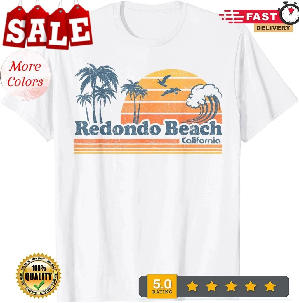 Redondo Beach California Vacation Cute Vintage Cali Retro Unisex