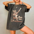 Funny Cat Rock Comfort Tee Animal Lover Gift Unisex