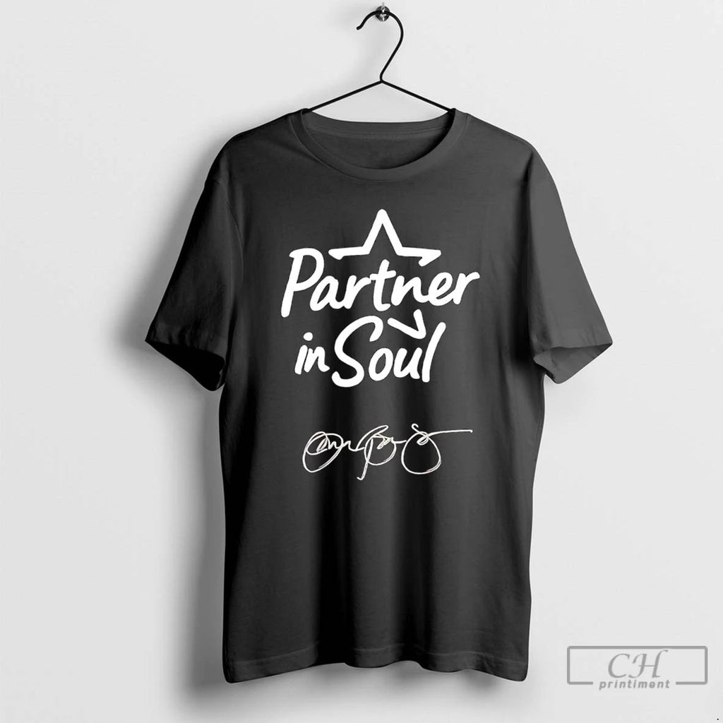 Classic Partner In Soul Signature Jon Bon Jovi T Shirts Unisex