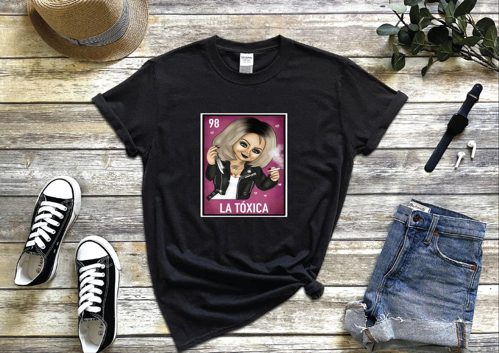 La Toxica Chucky's Bride Funny Mexican Loteria , Perfect Gift Unisex