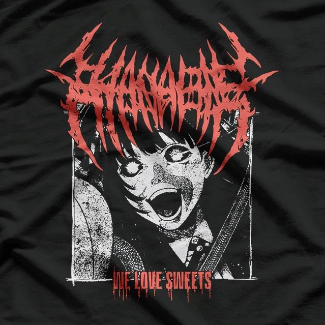 Rare! Hanabie Band Metalcore Cute Heavy Music Black S to 5XL Shirt CL950 Unisex