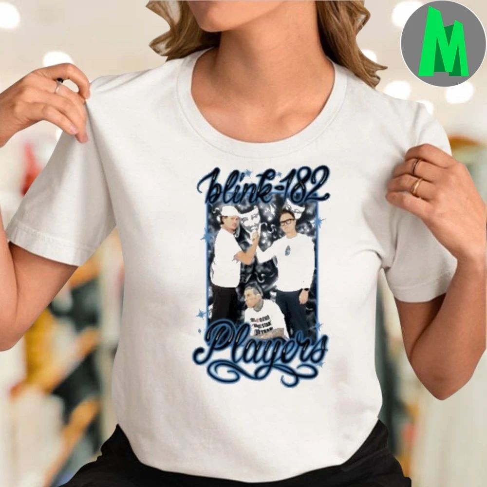 Original Blink 182 Blink-182 Players Photo Airbrush Shirt Unisex