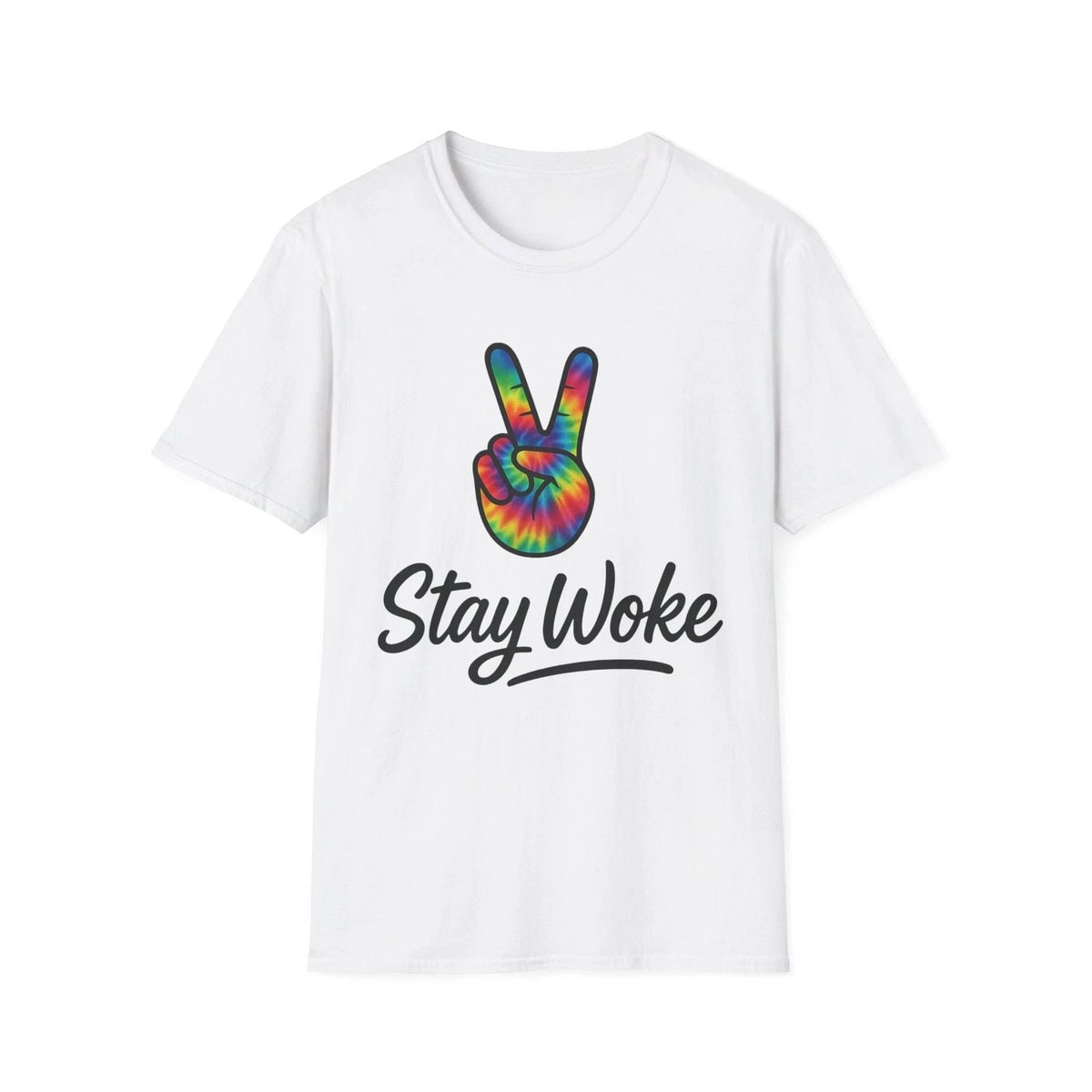Stay Woke Tie-Dye , Unisex Trendy Tee, Positive Vibes Shirt, Gift [...] Unisex