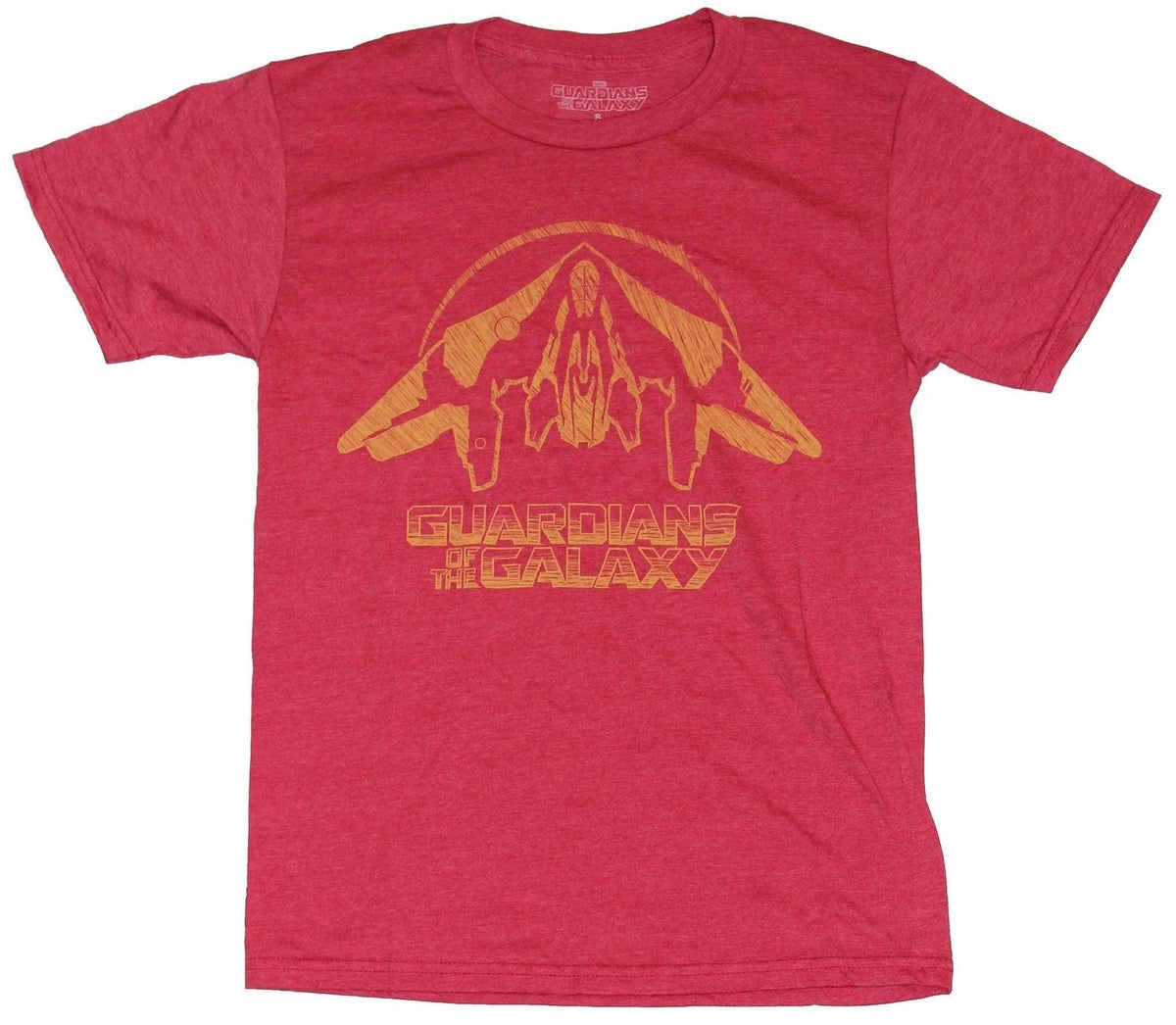 Guardians of the Galaxy Mens - Distressed Simple Yellow Ship Image Unisex