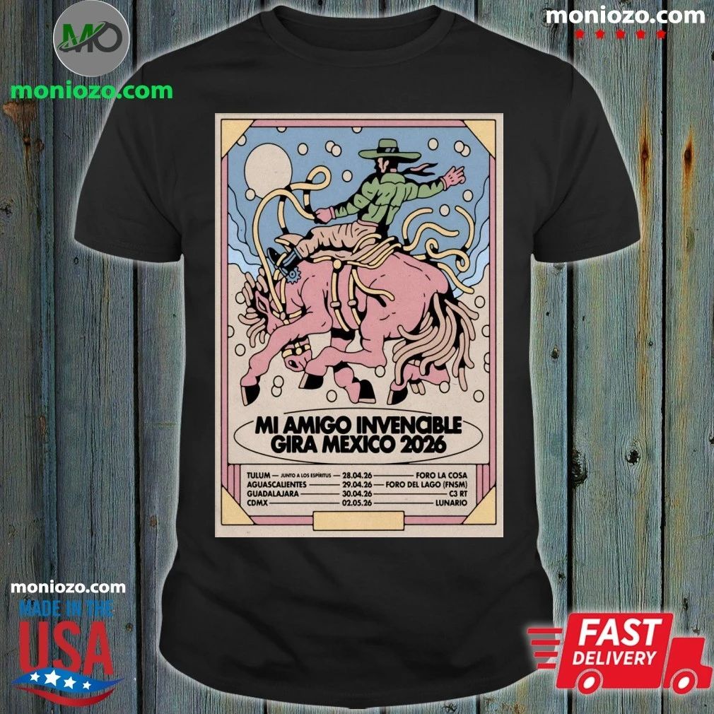 Mi Amigo Invencible 2026 Gia Mexico Tour Poster Shirt Unisex