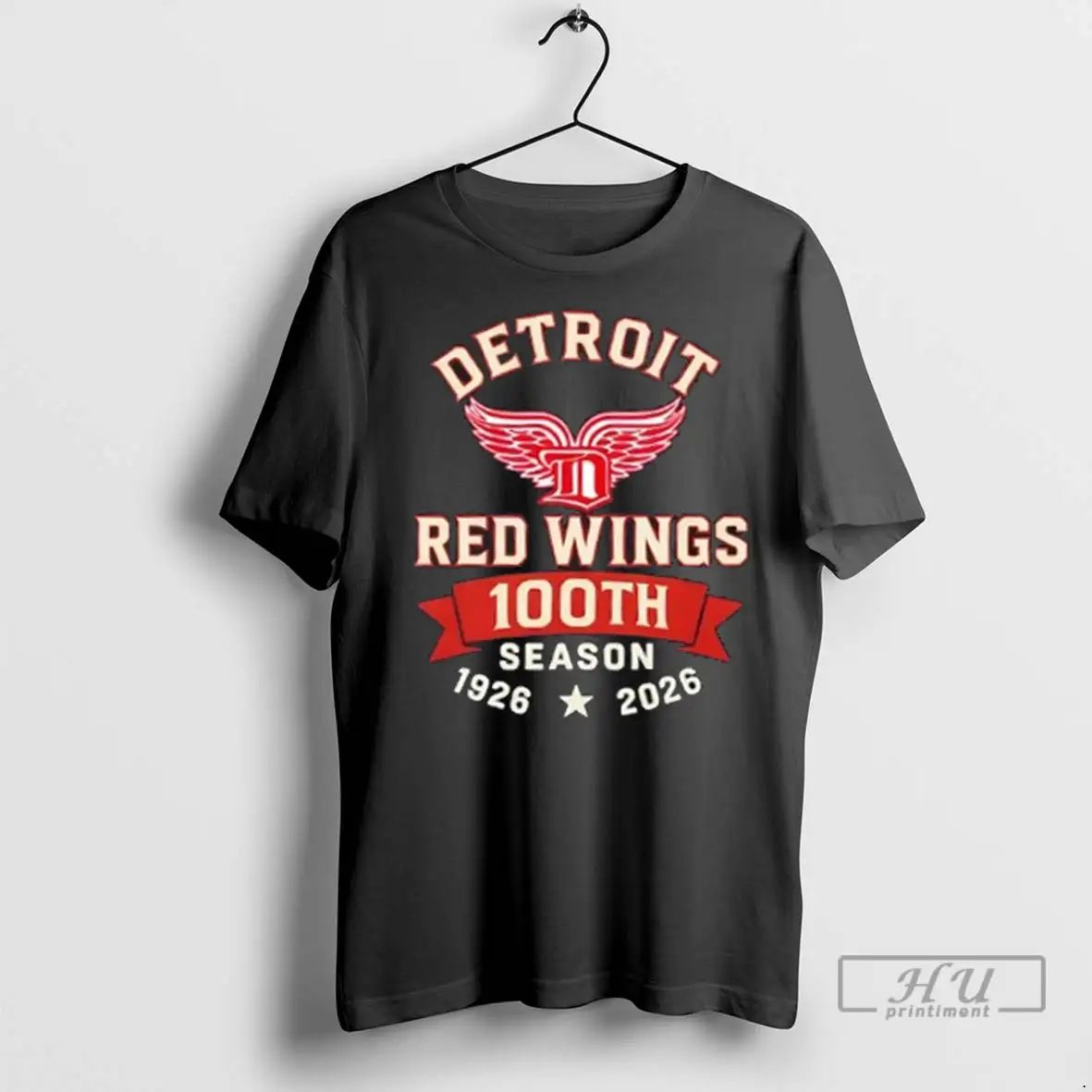 Trending Detroit Red Wings 100th Season 1926 2026 T Shirts Unisex