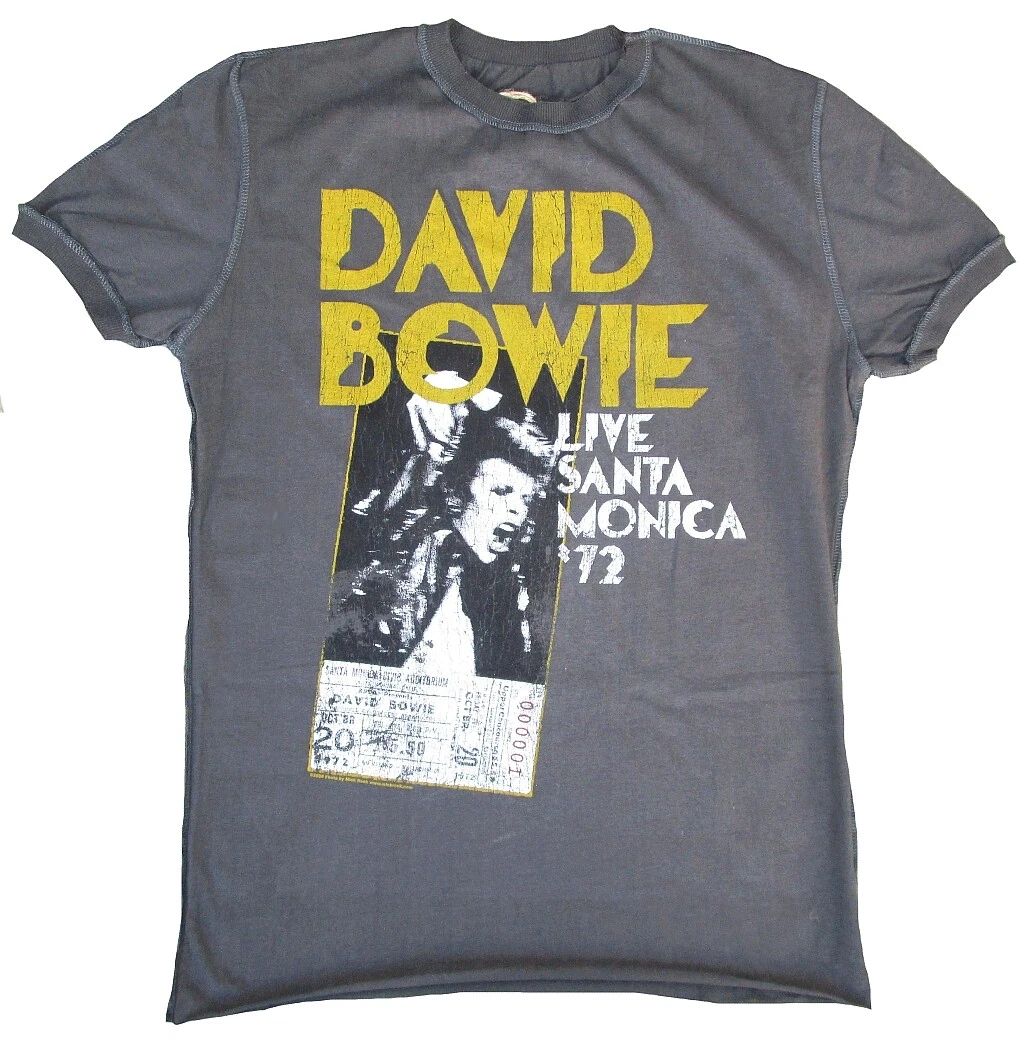 Amplified Vintage David Bowie Live Santa Monica 72 Star VIP S XL XXL Unisex