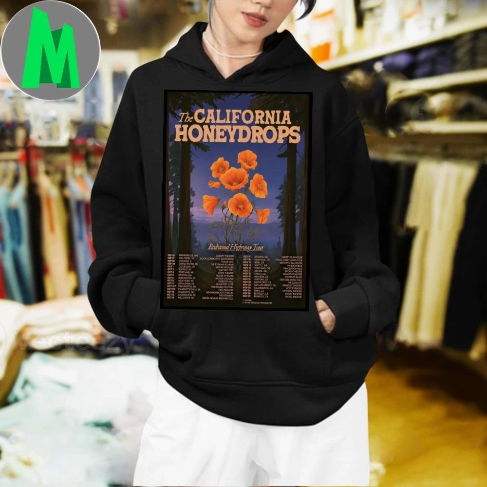Poster The California Honeydrops Redwood Highway Tour 2025 Shirt Unisex