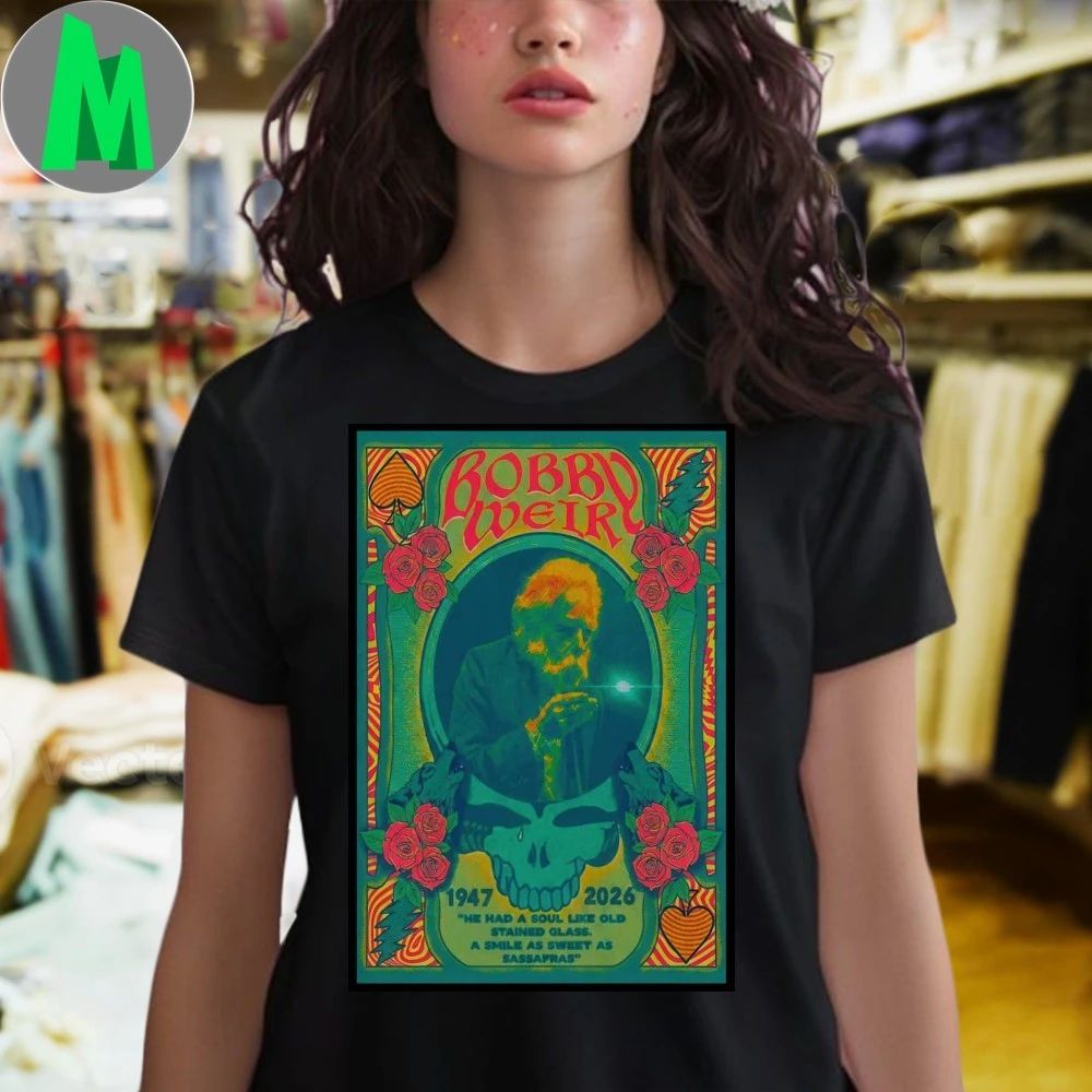 Bobby Weir 1947-2026 Poster Shirt Unisex