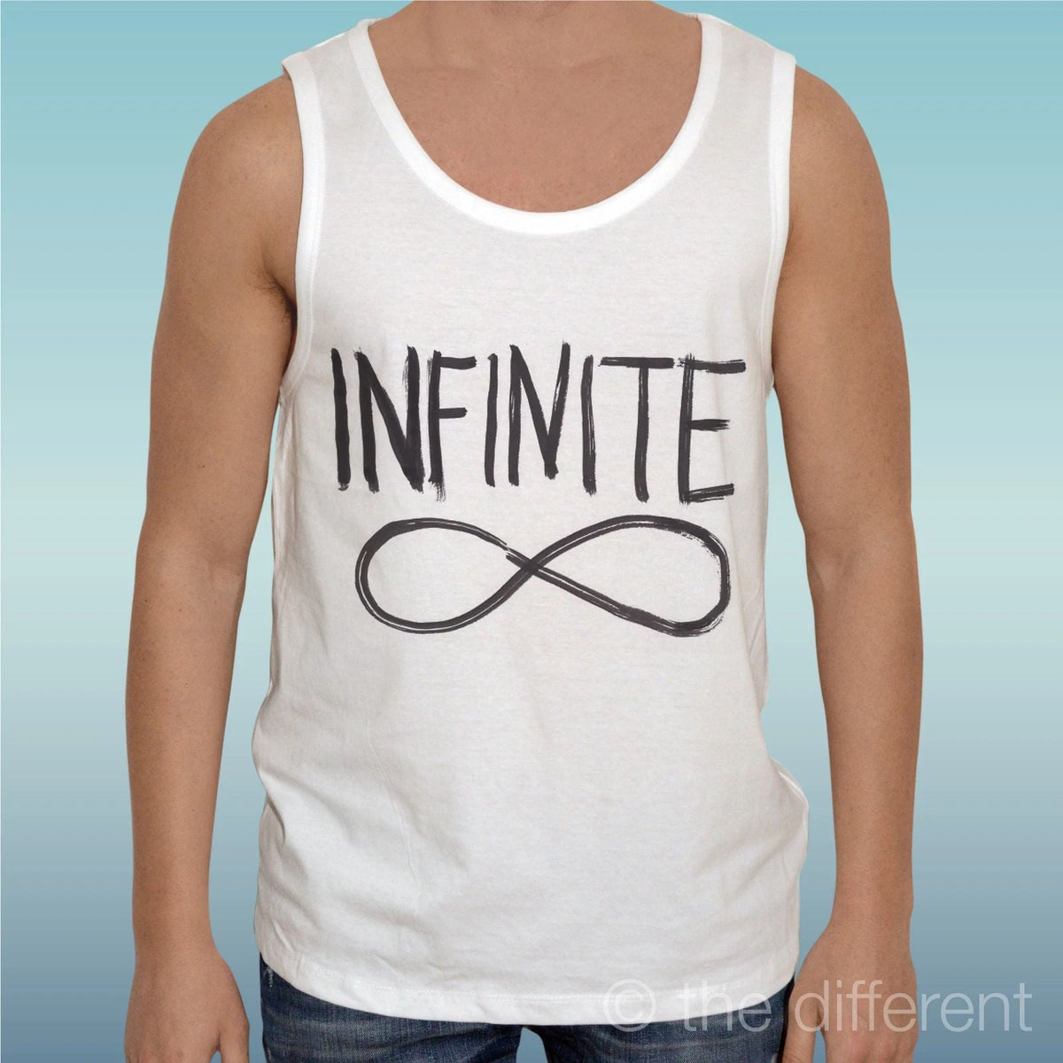Canotta " Symbol Black Infinity Infinite " Gift Idea Road To Happiness Unisex