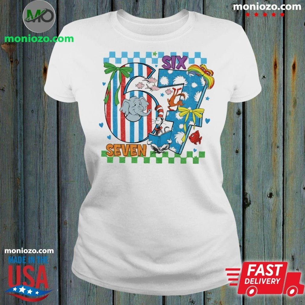 Original Six Seven Cat In The Hat Shirt Unisex