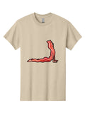 Bacon-Yoga Mens Graphic Tee, 100% Cotton, Casual Summer Wear Unisex