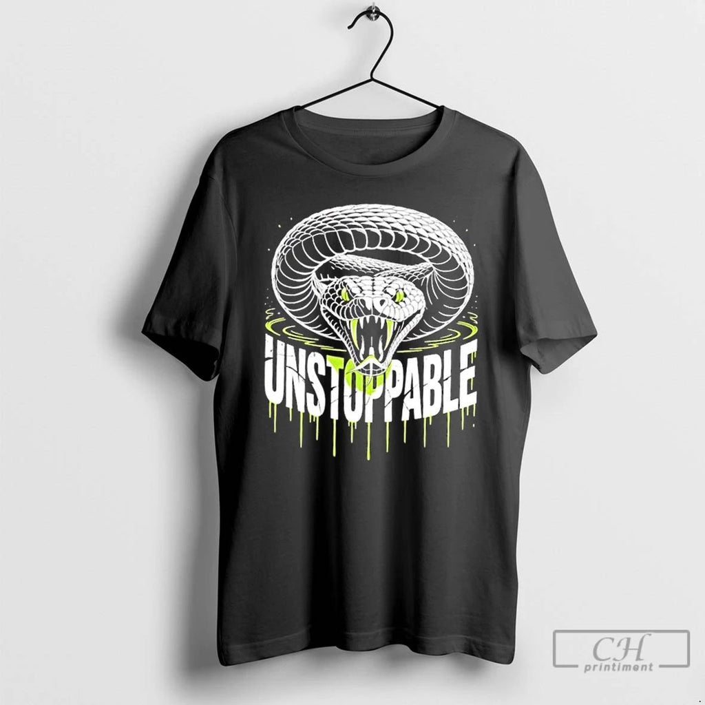 Classic Unstoppable Snake Power And Strength Design T Shirts Unisex