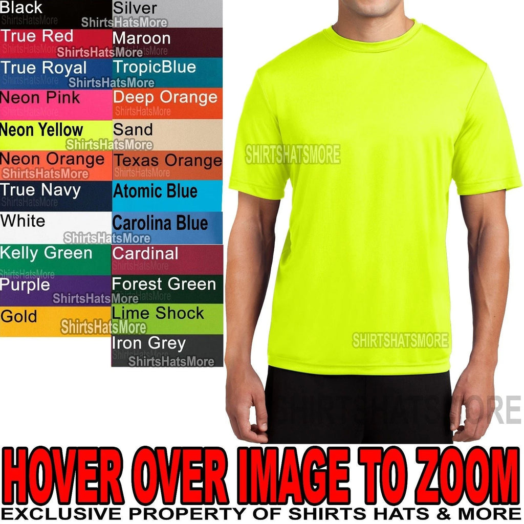 Mens Dri Tek Moisture Wicking Dri Fit XS, S, M, L, XL, 2XL, 3XL, 4XL NEW Unisex