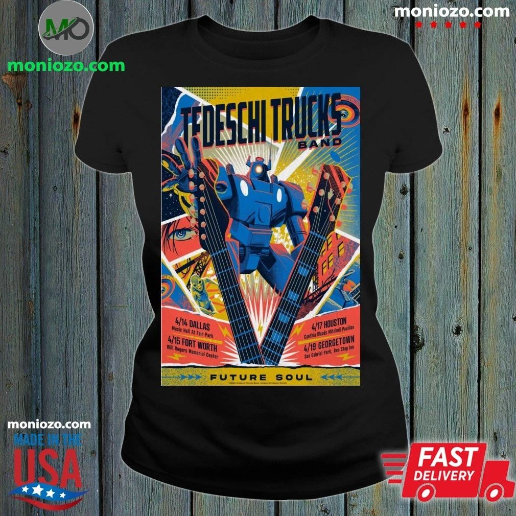 Tedeschi Trucks Band Poster for show in Texas 2026 Shirt Unisex