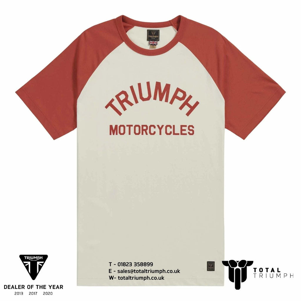 GENUINE Triumph Motorcycles Saltern Logo Rust/Bone New Unisex