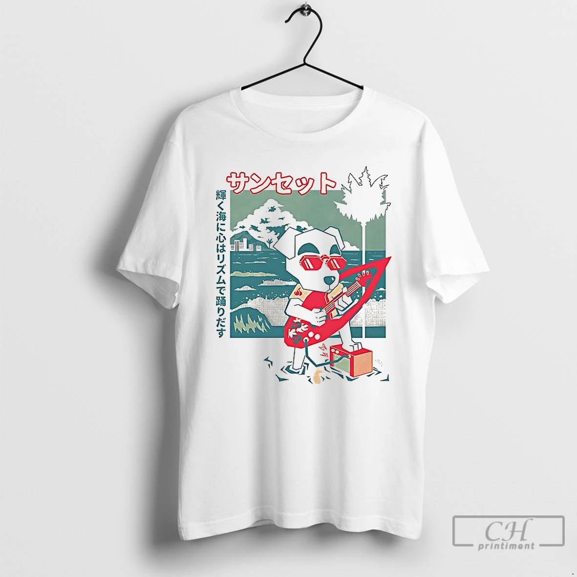 Premium Kk Slider Animal Crossing Sunset Strings Video Game T Shirts Unisex