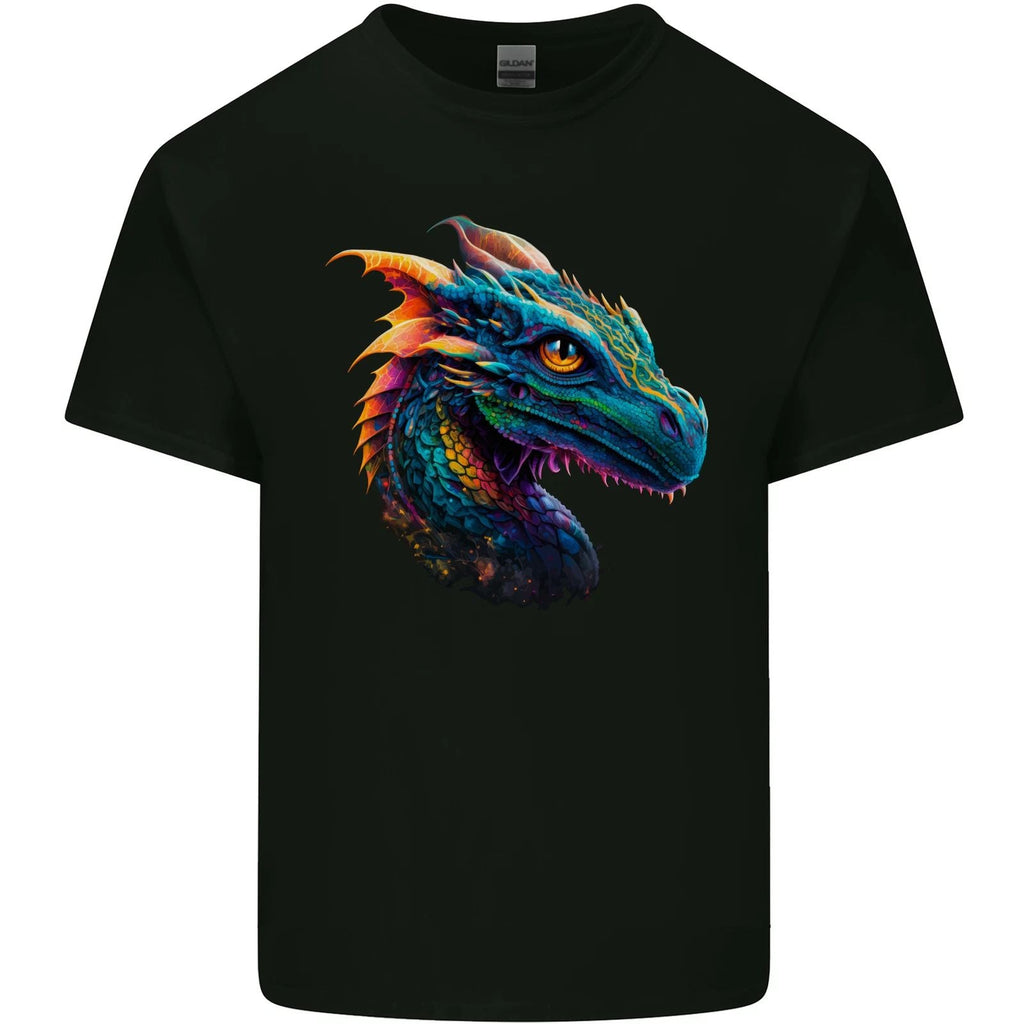 A Fantasy Colourful Dragon Mens Light Cotton Unisex
