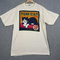 Vintage 90s Graphic Tee Wildwood Productions Tom Cat Oranges Unisex Unisex