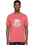 Kawaii-Coffee-Cup Mens Graphic Tee, 100% Cotton, Casual Summer Wear Unisex